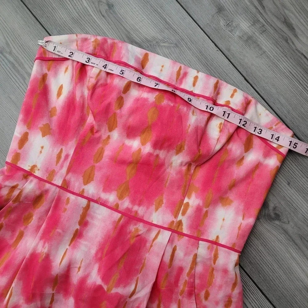 Anthropologie Beth Bowley Women's Mini Dress 4 Multicolor Silk Blend Embroidered - Picture 11 of 12